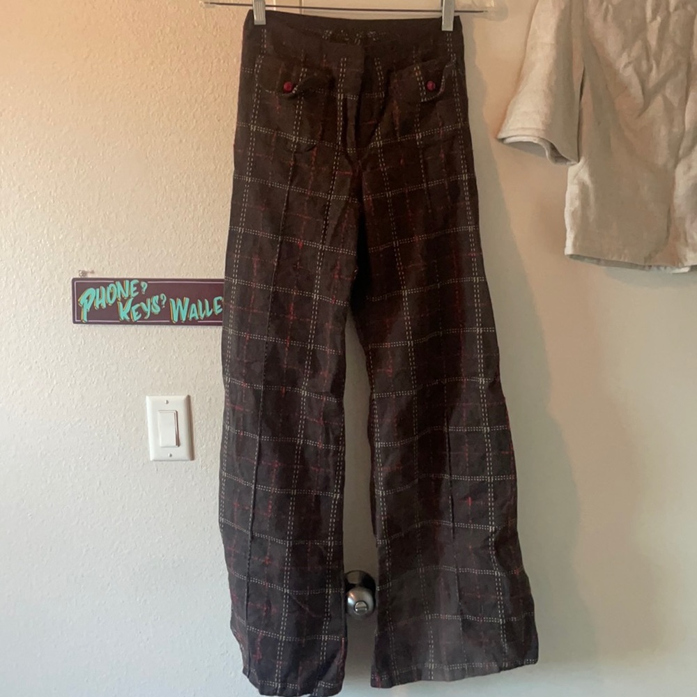 Vintage handmade brown wool blend pant size S/ SIZE 2